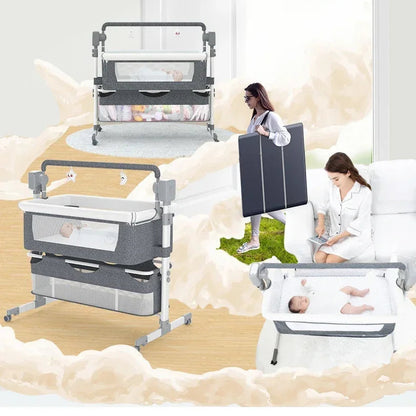 Lit de voyage suspendu pour bébé avec balancelle et musique Bluetooth