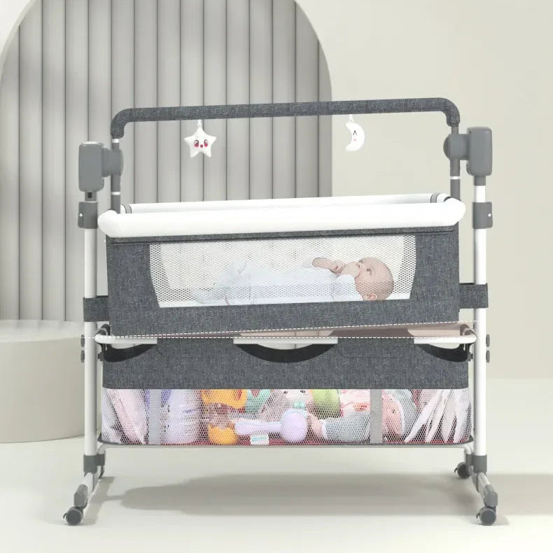 Lit de voyage suspendu pour bébé avec balancelle et musique Bluetooth