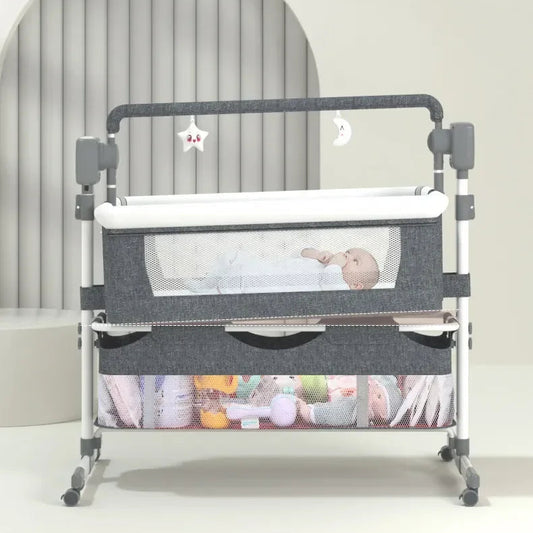 Lit de voyage suspendu pour bébé avec balancelle et musique Bluetooth